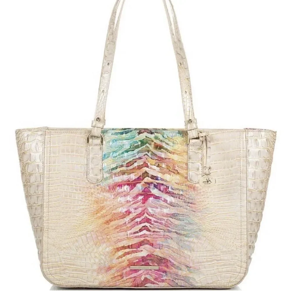 Brahmin Ashlee Ombré Entice Melbourne Bag Leather Tote Purse